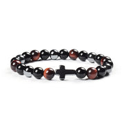 Colorful Tigereye Cross Agate Bracelet – Jewelry Gift Ideas — 16