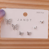 Sterling Silver Needle Stud Earrings For Women Simple – Gifts for Her — 3