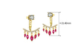 Women's Retro European Style Red Corundum Tassel – Stylish Gifts — 4