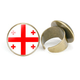 Asian National Flags Vintage Open Ring – Unique Gift Ideas — 19
