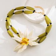White Flower Stud Earringsbracelets Double Layer – Jewelry Gift Ideas — 6