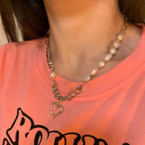 Women's All Match Pearl Heart Stitching Necklace – Jewelry Gift Ideas — 5