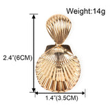 Scallop Boho Metal Shell Fashion Earrings – Stylish Gifts — 3