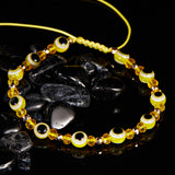 Rainbow Eye Crystal Bead Pull Adjustable Bracelet – Jewelry Gift Ideas — 6
