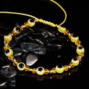 Rainbow Eye Crystal Bead Pull Adjustable Bracelet – Jewelry Gift Ideas — 6