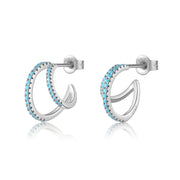 Double C Full Rhinestone Zircon Geometric Ins Temperament – Gift Ideas — 5