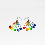 Six Color Trendy Rainbow Pin Earrings – Gift Ideas — 1