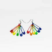 Six Color Trendy Rainbow Pin Earrings – Gift Ideas — 1
