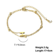 Cut Titanium Steel Double-layer Chain 26 Letters – Jewelry Gift Ideas — 16