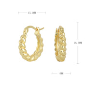 Women's Sterling Silver Twist Earrings – Gifts for Her — 13