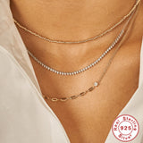 Sterling Silver Simple All-match Four-claw – Jewelry Gift Ideas — 1