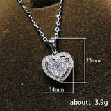 Versatile White Diamond Heart Shaped Pendant – Jewelry Gift Ideas — 3