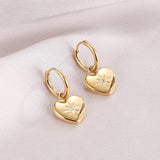 Fashion Women's Titanium Steel Heart Diamond Earrings – Stylish Gifts — 1