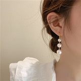 Sterling Silver Needle Temperamental Pearl Stud – Practical Gifts — 5