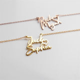 DIY Double Name Letter Stainless Steel Necklace – Jewelry Gift Ideas — 6
