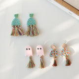 Fashion Tassel Long Earrings Ghost Check – Stylish Gifts — 5