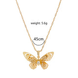 Ladies Short Clavicle Chain New Diamond Butterfly – Jewelry Gift Ideas — 6