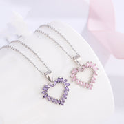 Women's Collarbone Chain Heart-shaped Peach Heart – Jewelry Gift Ideas — 1