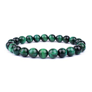 Natural Green Tiger-eye Bracelet Elastic Beaded – Jewelry Gift Ideas — 3