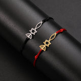 Cut Titanium Steel Bracelet Hollow Six-pointed – Jewelry Gift Ideas — 7