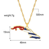 Creative Map Stainless Steel Necklace Pendant – Jewelry Gift Ideas — 5