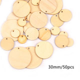 Wooden Round Love Pentagram Pendant Handmade DIY – Jewelry Gift Ideas — 7