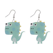 Creative Handmade Acrylic Cartoon Dinosaur Earrings – Stylish Gifts — 7