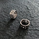 Men's Titanium Steel Hollow Ring – Gifts for Him — 6