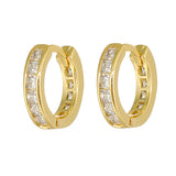 Fashion Copper Plating 18K Gold Earrings Ins Geometric – Stylish Gifts — 14