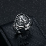 Vacuum Gold Plated Lion's Head Men's Ring – Gifts for Him — 2