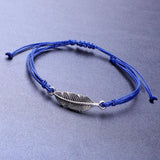 Wax Wire Braided Bracelet Waterproof Silver Leaf – Jewelry Gift Ideas — 6