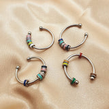 Drip Oil Spinning Bead Anxiety Ring – Stylish Gifts — 1