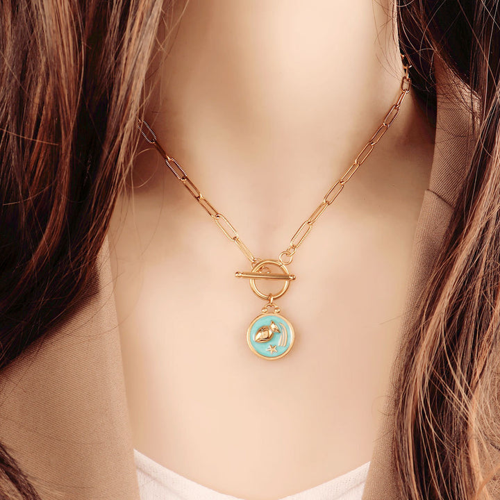 Blue 12 Twelve Constellations Necklace – Jewelry Gift Ideas — 1