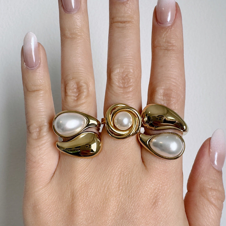 Mara Amber Pearl Ring – Surprise Gifts — 1