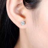 Metal Woven Fine Zircon-embedded Earrings – Stylish Gifts — 5