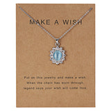 Dolphin Natural Stone Paper Card Necklace – Jewelry Gift Ideas — 9