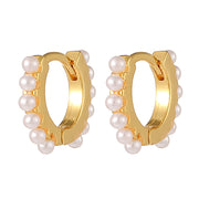 Fashion Copper Plating 18K Gold Earrings Ins Geometric – Stylish Gifts — 11