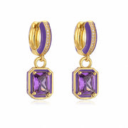 Sweet Colorful Drop Oil Copper Inlaid Color Diamond – Practical Gifts — 4