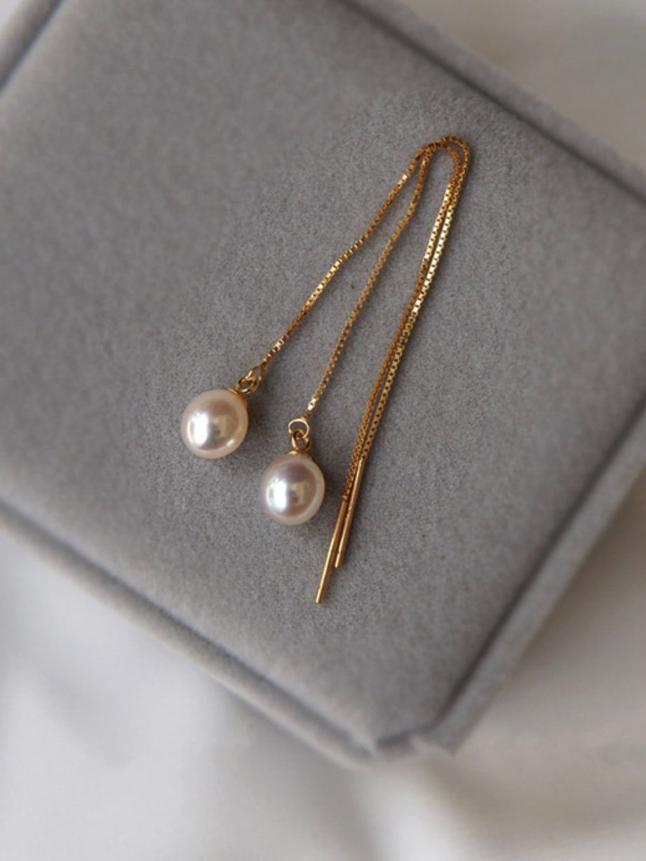 Rice Shape Freshwater Pearl 925 Sterling Silver – Birthday Gifts — 1