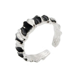 Cold Wind Dark Epoxy Folded Index Finger Ring – Jewelry Gift Ideas — 6