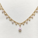 Aurora Japanese 18k Gold Lace Pearl Necklace – Jewelry Gift Ideas — 4