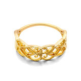925 Sterling Silver Gilded Hollow Lace Ring – Surprise Gifts — 3