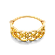 925 Sterling Silver Gilded Hollow Lace Ring – Surprise Gifts — 3