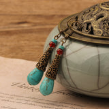 Bohemian Style Ethnic Style Earrings, Red Long Tassels – Stylish Gifts — 19