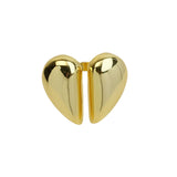 Brass Valentine's Day Glossy Heart Shape Peach – Gifts for Couples — 3