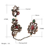 Resin Diamond Openwork Floral Vintage Ring – Thoughtful Gifts — 5