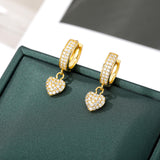 Diamond Heart Jewelry Women's Stud Earrings – Jewelry Gift Ideas — 1