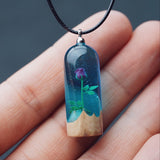 Log Resin Rose Valentine's Day Gift Pendant – Jewelry Gift Ideas — 1