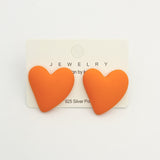 Heart-shaped Earrings Acrylic Simple Advanced – Useful Gifts — 5