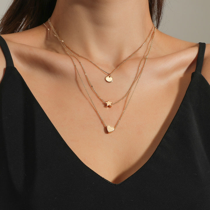 Fold Wear Simple Love Pendant Star Necklace – Jewelry Gift Ideas — 1